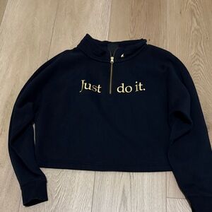 Nike Black Pullover with gold Logo